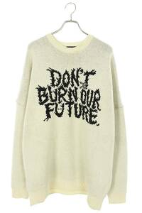 アジョバイアジョ AJOBYAJO Oversized Slogan Wool Knit Sweater オーバーサイズニット 中古 BS99