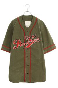 レディメイド READYMADE BASEBALL SHIRT サイズ:2 ロゴ刺繍ベースボール半袖シャツ 中古 SB01