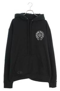 クロムハーツ WWW.CHROMEHEARTS.COM HOODIE サイズ:L オンライン限定ホースシューバックプリントプルオーバーパーカー 中古 NO05