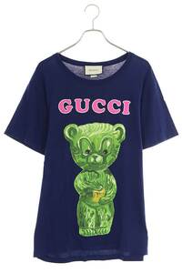 グッチ GUCCI 18SS 492347 X3P11 サイズ:S ロゴベアプリントTシャツ 中古 OM10