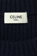 セリーヌバイエディスリマン CELINE by Hedi Slimane 24SS 2AW9A311Y サイズ:L ロゴ刺繍オーバーサイズニット 新古品 SS13_画像3