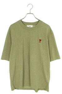 アミアレクサンドルマテュッシ AMI Alexandre Mattiussi 24SS UTS005726 サイズ:L ハート刺繍Tシャツ 新古品 SS13