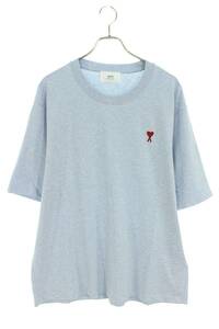 アミアレクサンドルマテュッシ AMI Alexandre Mattiussi 24SS UTS005726 サイズ:L ハート刺繍Tシャツ 新古品 SB01