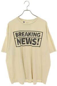 ギャラリーデプト GALLERY DEPT 24SS BN1030 ANTIQUEWHITE サイズ:XXL BREAKING NEWS TEE Tシャツ 新古品 NO05