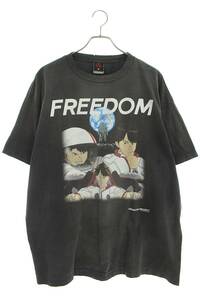 セントマイケル SAINT MICHAEL 24SS SM-YS8-0000-C19 サイズ:XXL ヴィンテージ加工FREEDOMTシャツ 中古 OM10