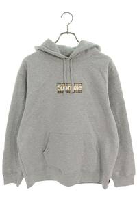 シュプリーム SUPREME バーバリー Burberry Box Logo Hooded Sweatshirt サイズ:M バーバリーボックスロゴパーカー 中古 SB01