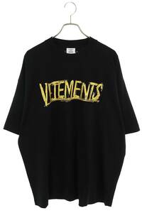 ヴェトモン VETEMENTS UE52TR270G サイズ:L ワールドツアープリントオーバーサイズTシャツ 中古 OM10