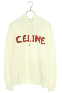 セリーヌバイエディスリマン CELINE by Hedi Slimane 2Y88B670Q サイズ:L ラインストーンロゴプルオーバーパーカー 中古 SS13