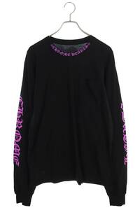 クロムハーツ Chrome Hearts CH L/S /1 サイズ:L ネックロゴアームプリント長袖カットソー 中古 SS07