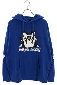 ファッキングオーサム FUCKING AWESOME CARDS HOODIE サイズ:XL フロントプリントパーカー 中古 BS99