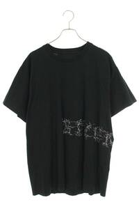 ジバンシィ GIVENCHY BM71733Y6B サイズ:L ワイヤーロゴTシャツ 中古 OM10