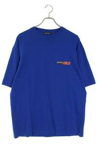 バレンシアガ BALENCIAGA 20AW 612966 TIVD1 サイズ:S NEWSロゴTシャツ 中古 OM10