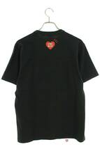 ヒューマンメイド HUMAN MADE KAWS MADE LOGO Black サイズ:M ロゴプリントTシャツ 中古 FK04_画像2