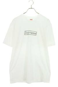 シュプリーム SUPREME 21SS KAWS Chalk Logo Tee サイズ:M カウズチョークボックスTシャツ 中古 SB01