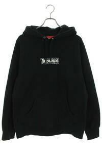 シュプリーム SUPREME 19AW Bandana Box Logo Hooded Sweatshirt サイズ:L バンダナボックスロゴプルオーバーパーカー 中古 OM10