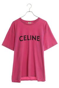 セリーヌバイエディスリマン CELINE by Hedi Slimane 2X681501F サイズ:L ロゴプリントルーズフィットTシャツ 中古 OM10