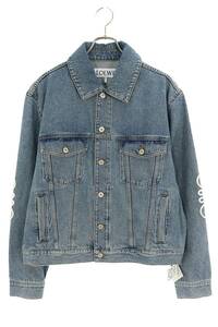 Loewe Loewe 24SS H526Y50W07 Размер: 48 Anagram Emelcodery Denim Jacket Новая древняя SB01