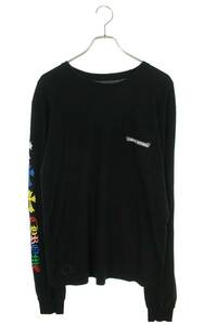 クロムハーツ Chrome Hearts MLTCOL CEM CRS LS サイズ:L マルチセメタリークロスプリント長袖カットソー 中古 SJ02