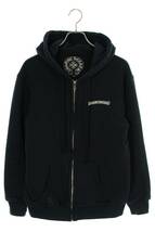 クロムハーツChrome Hearts THRML HDPLVR/裏地サーマルプルオーバー サイズ:M スクロールロゴフレアニーバックプリントパーカー 中古 OS06_画像1