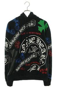 クロムハーツ Chrome Hearts SWTSHRT PLVR サイズ:M ステンシルプリントプルオーバーパーカー 中古 SJ02