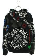 クロムハーツ Chrome Hearts SWTSHRT PLVR サイズ:M ステンシルプリントプルオーバーパーカー 中古 SJ02_画像2