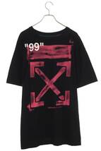 オフホワイト OFF-WHITE 19SS OMAA038R19185015 サイズ:M ステンシルバックアロープリントTシャツ 中古 OM10_画像2