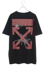 オフホワイト OFF-WHITE 20SS OMAA038S20185001 サイズ:S スパイダーアロープリントTシャツ 中古 OM10_画像2