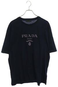 プラダ PRADA 22SS UJN815 サイズ:XL ロゴラバープリントTシャツ 中古 SB01