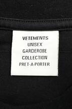 ヴェトモン VETEMENTS 21SS UE51TR540B サイズ:XS ロゴプリントオーバーサイズTシャツ 中古 SB01_画像3