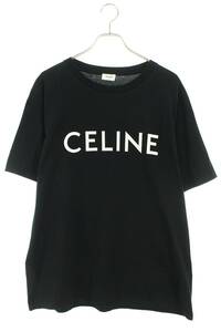 セリーヌバイエディスリマン CELINE by Hedi Slimane 2X681671Q サイズ:L ルーズフィットロゴプリントTシャツ 中古 SS13