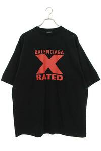 バレンシアガ BALENCIAGA 20SS 620969 TIVA7 サイズ:S X-RATEDプリントTシャツ 中古 SB01