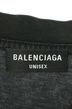バレンシアガ BALENCIAGA 22SS 612966 TLV99 サイズ:XS ウォッシュドスポーティBロゴ刺繍Tシャツ 中古 NO05_画像3