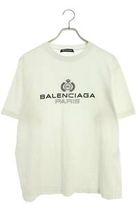 バレンシアガ BALENCIAGA 594579 TGV60 サイズ:XS BBロゴプリントTシャツ 中古 FK04