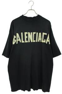 バレンシアガ BALENCIAGA 24SS 739784 TOVA9 サイズ:M TAPE Typeクラッシュ加工Tシャツ 中古 SS13