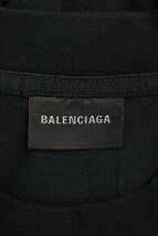 バレンシアガ BALENCIAGA 641675 TOVO5 サイズ:XS ハンドペイントロゴオーバーサイズTシャツ 中古 OM10_画像3