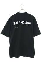 バレンシアガ BALENCIAGA 641675 TOVO5 サイズ:XS ハンドペイントロゴオーバーサイズTシャツ 中古 OM10_画像2