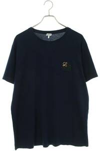 ロエベ LOEWE H526341XAI サイズ:XL アナグラム刺繍Tシャツ 中古 OM10