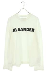 ジルサンダー JILSANDER J22GC0136 サイズ:L ロゴプリントオーバーサイズ長袖カットソー 中古 SB01