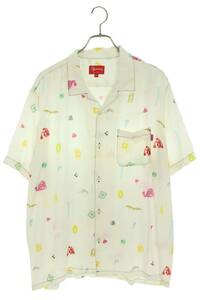 シュプリーム SUPREME 19SS Deep Space Rayon S/S Shirt サイズ:XL ディープスペースレーヨン半袖シャツ 中古 BS99