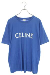 セリーヌバイエディスリマン CELINE by Hedi Slimane 2X681501F サイズ:XL ロゴプリントルーズフィットTシャツ 中古 SB01