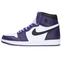 ナイキ NIKE AIR JORDAN 1 RETRO HIGH OG COURT PURPLE 555088-500 30cm エアジョーダン1レトロハイオージースニーカー 中古 BS99_画像1