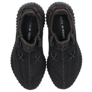 アディダス カニエウエスト adidas Kanye West YEEZY BOOST 350 V2 BLACK 27cm FU9006イージーブーストブラックスニーカー 中古 OM10の画像6