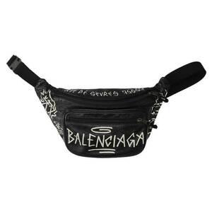 バレンシアガ BALENCIAGA 529550 1060/エクスプローラー グラフィティプリントウエストバッグ 中古 SB01