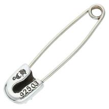 クロムハーツ Chrome Hearts SAFETY PIN SM/スモールセーフティピン シルバーネックレストップ 中古 SS07_画像2