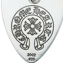 クロムハーツ Chrome Hearts GUITAR PICK/ギターピック ペンダント/シルバーネックレストップ 中古 SS07_画像3