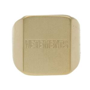 ヴェトモン VETEMENTS 22SS UE52RI100G サイズ:S/13.5号 ロゴシグネットリング 新古品 SB01