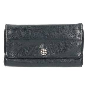 クロムハーツ Chrome Hearts JUDY/ジュディ クロスボタンレザーウォレット財布 中古 OS06