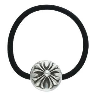  Chrome Hearts Chrome Hearts HAIRBAND/ Cross ball button hair elastic Old silver Conti . used SJ02