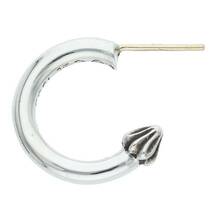 クロムハーツ Chrome Hearts HOOP PLAIN/プレーンフープ シルバーピアス 中古 NO05_画像4