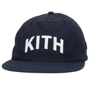 キス KITH ロゴ刺繍ストライプキャップ 中古 BS99